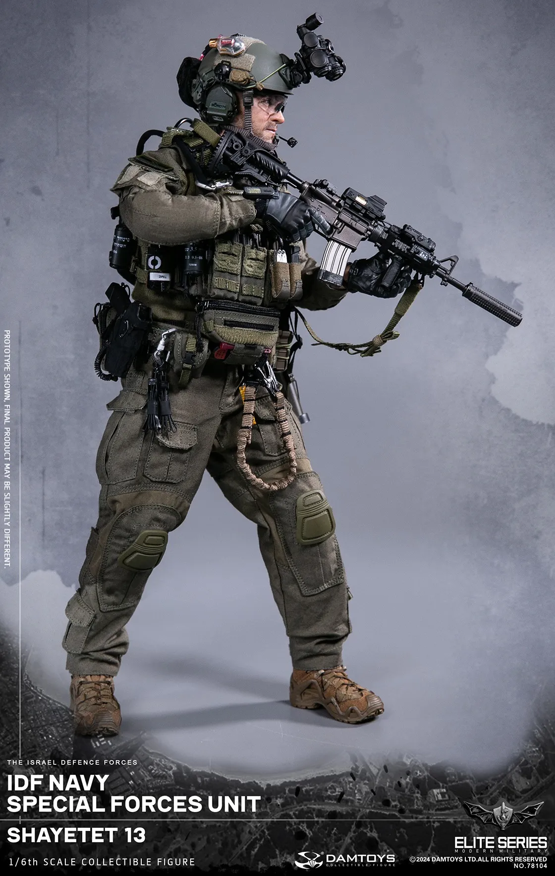 Коллекционная фигурка - 1/6 78104 - IDF Navy special forces unit Shayetet DAMTOYS