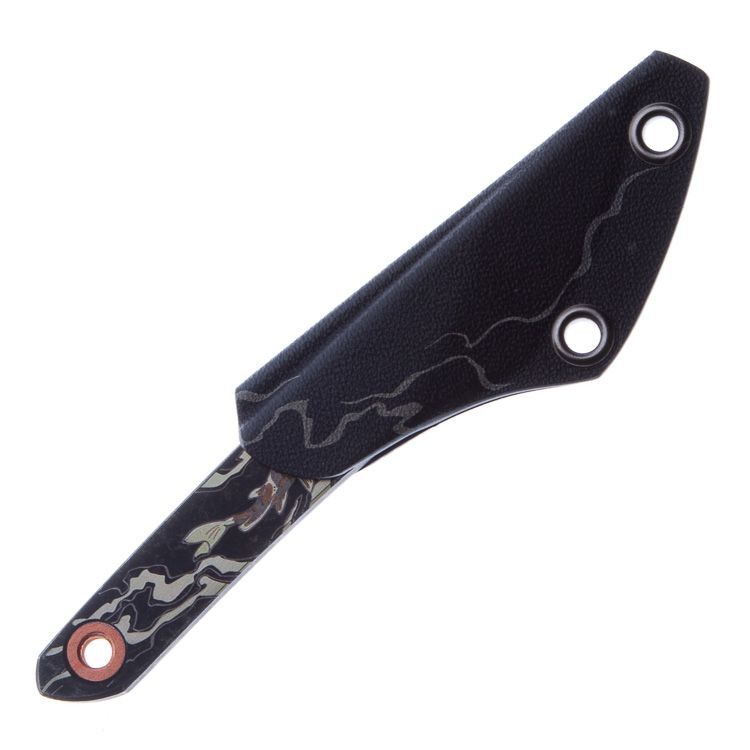 Нож киридаши KOI Black Stonewash сталь AUS-8 N.C.Custom