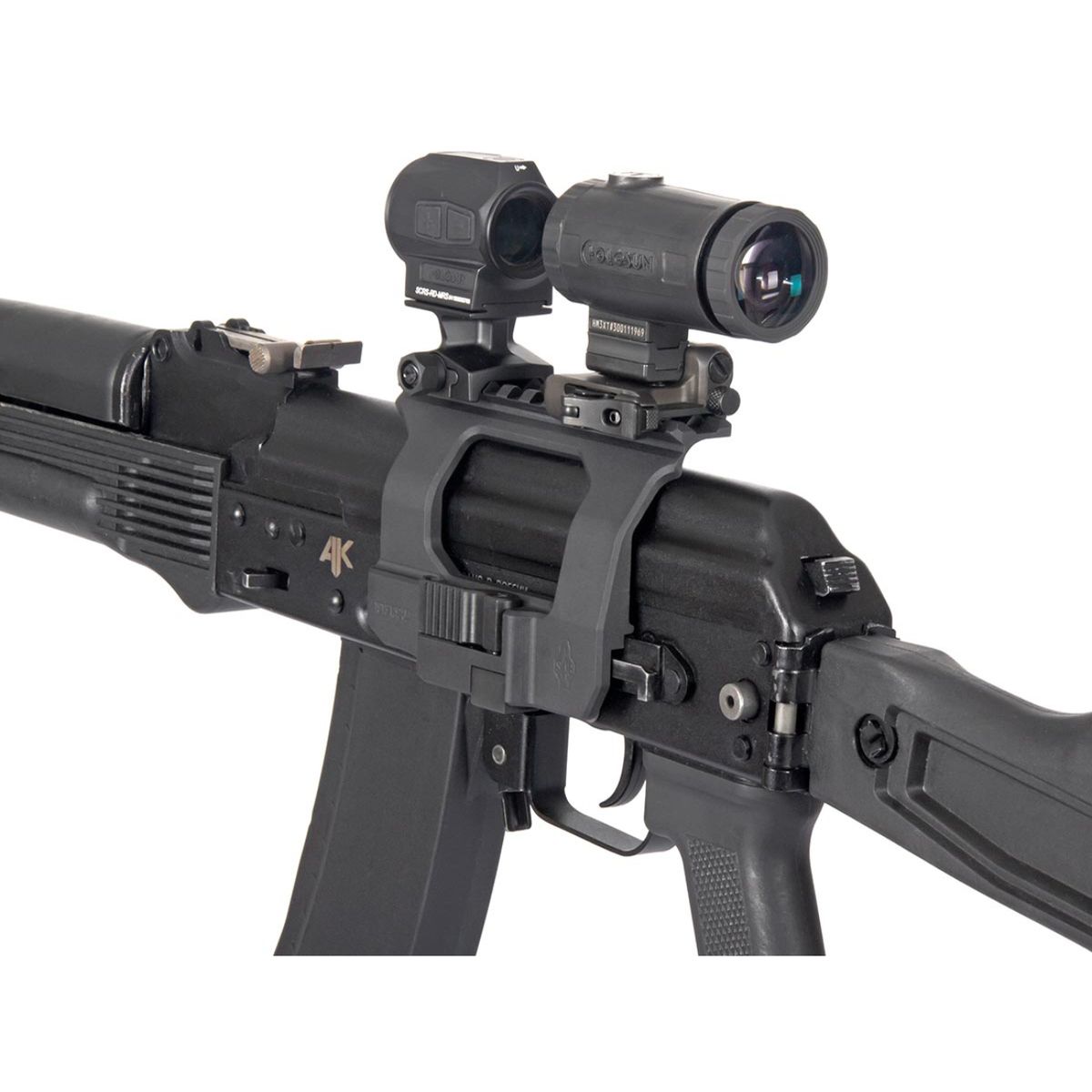 Кронштейн AK TAC боковой быстросъемный Picatinny/ACOG SAG