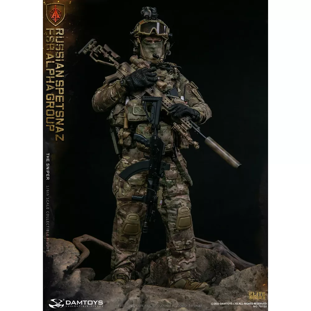 Коллекционная фигурка - 1/6 78100 - RUSSIAN SPETSNAZ FSB ALPHA GROUP SNIPER DAMTOYS