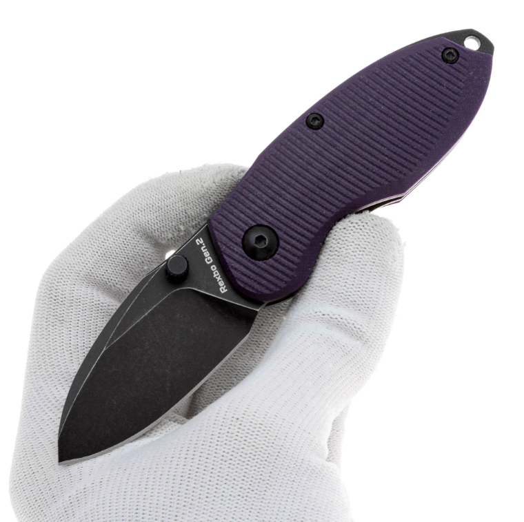 Складной нож Rexbo Gen.2 Blackwash D2 Violet G10 Mr.Blade