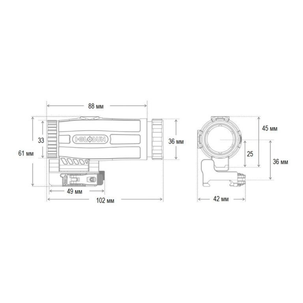 Магнифер Увеличитель HM3X Holosun