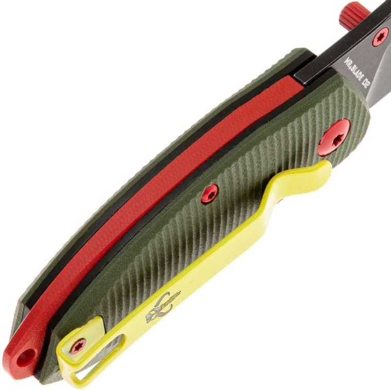 Складной нож Rexbo Gen.2 Blackwash D2 Olive G10 Mandalorian Mr.Blade