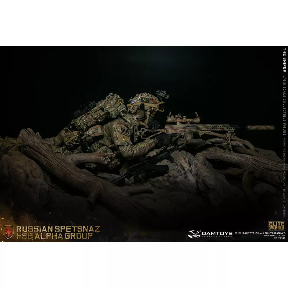 Коллекционная фигурка - 1/6 78100 - RUSSIAN SPETSNAZ FSB ALPHA GROUP SNIPER DAMTOYS