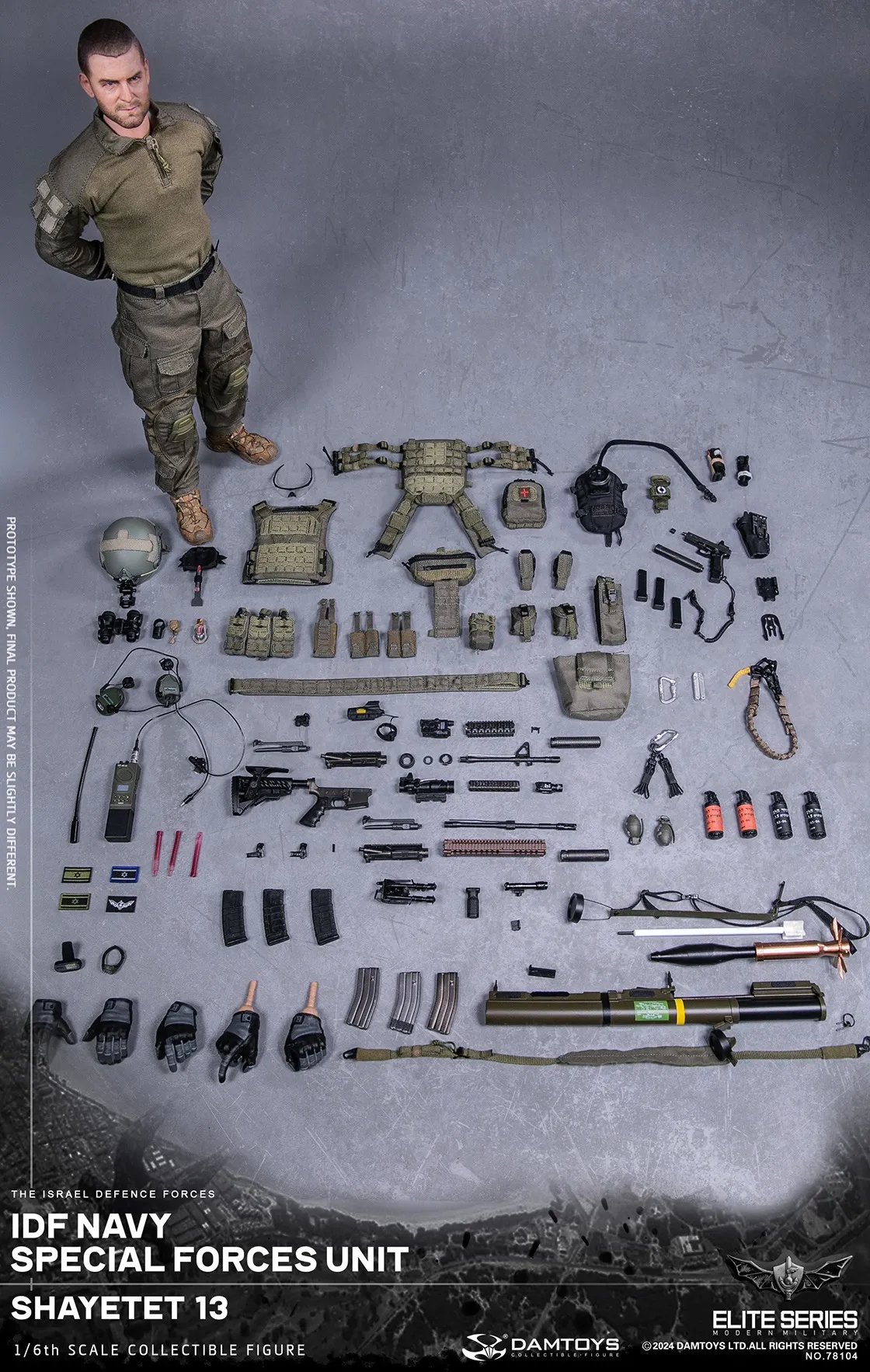 Коллекционная фигурка - 1/6 78104 - IDF Navy special forces unit Shayetet DAMTOYS