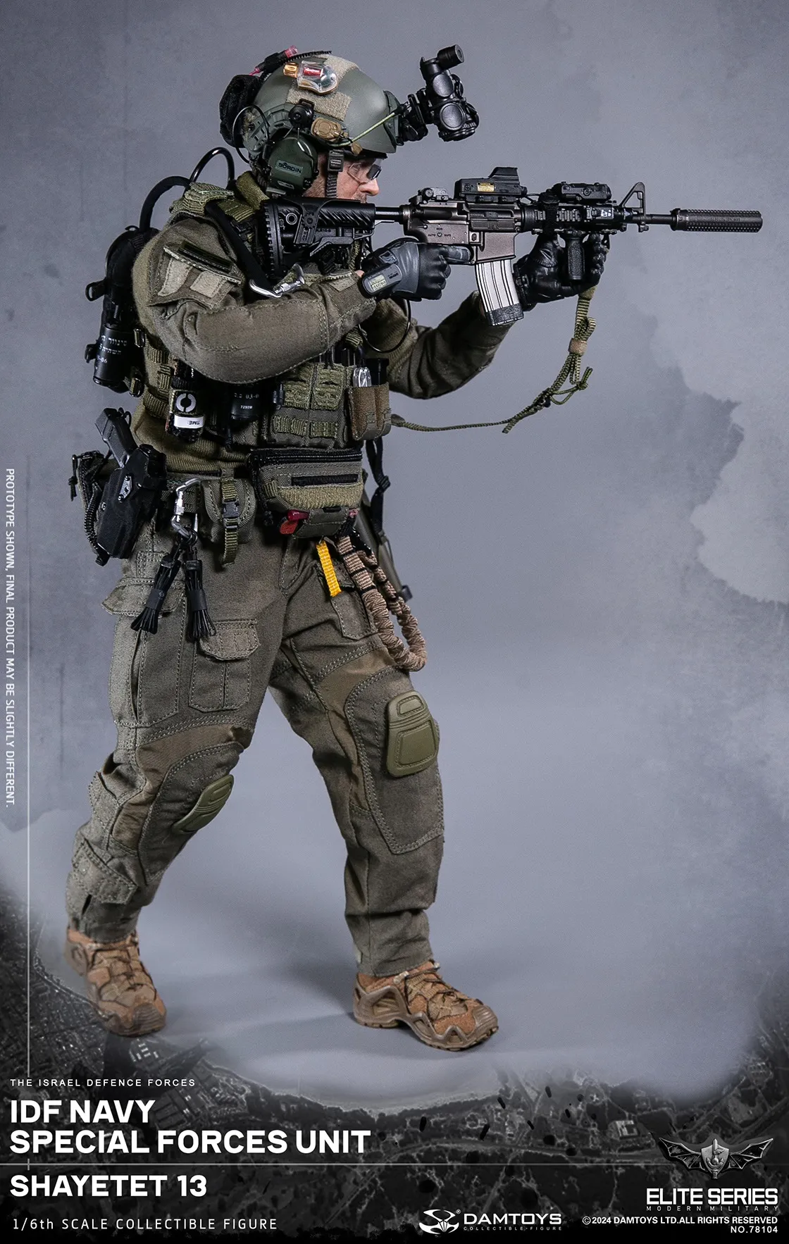 Коллекционная фигурка - 1/6 78104 - IDF Navy special forces unit Shayetet DAMTOYS