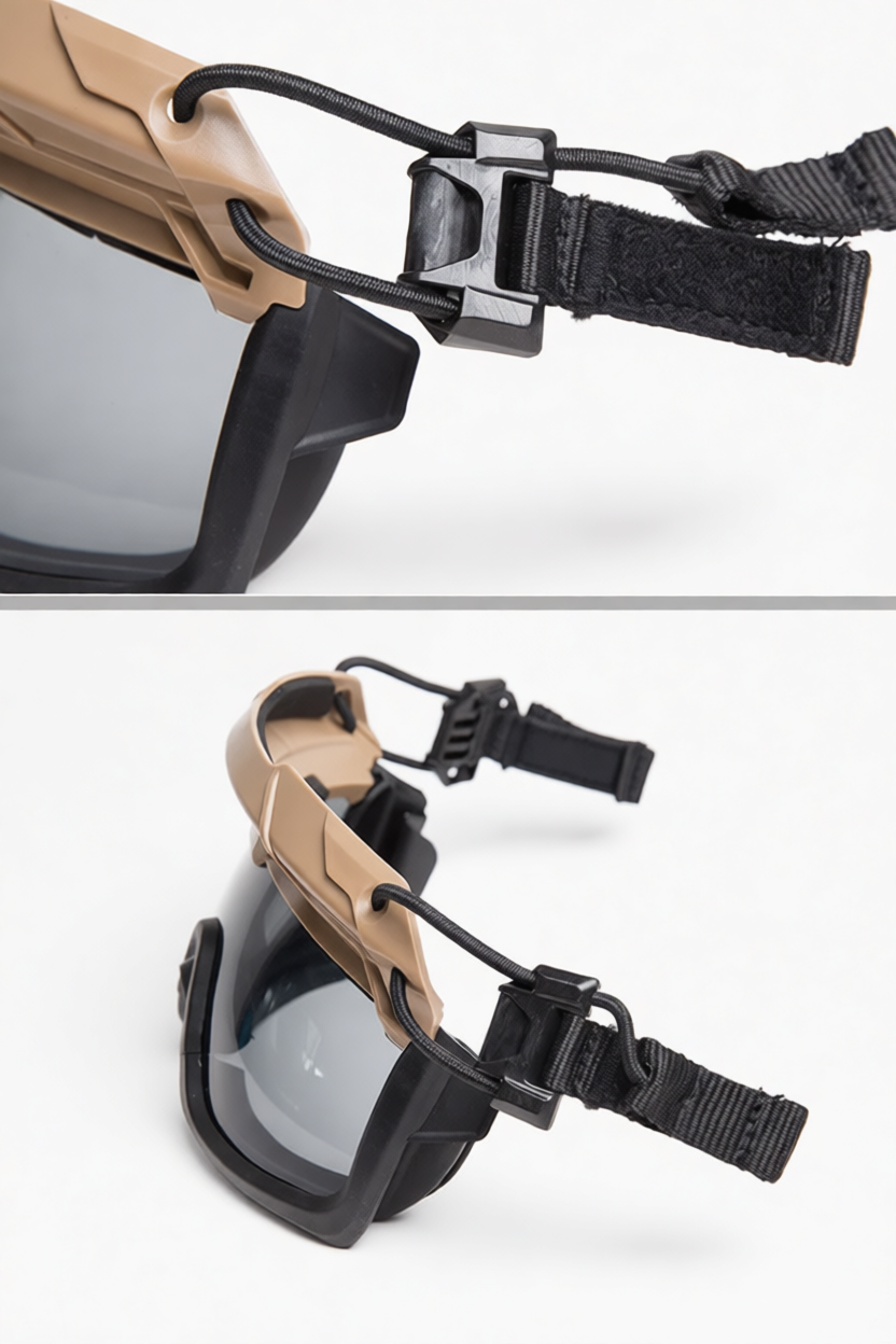 Очки защитные для крепления на шлем GRAY TB1333 FMA