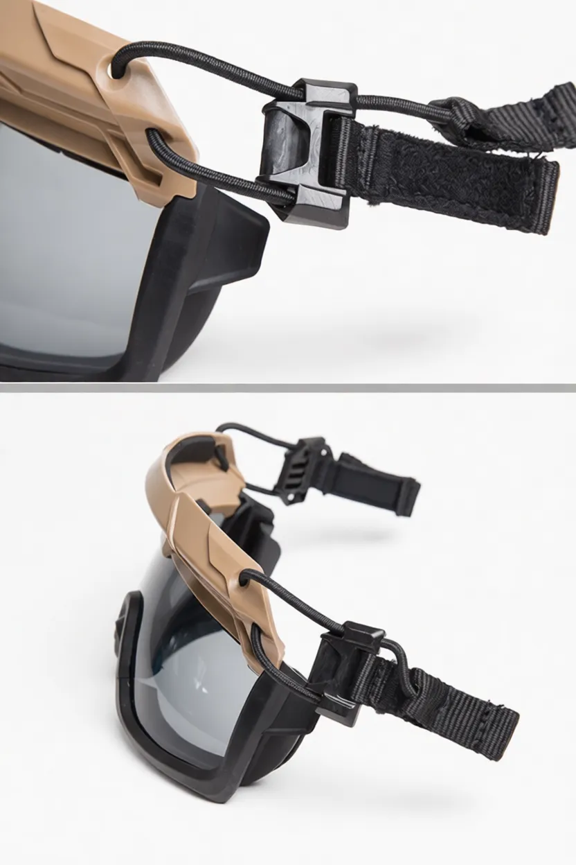 Очки защитные для крепления на шлем GRAY TB1333 FMA