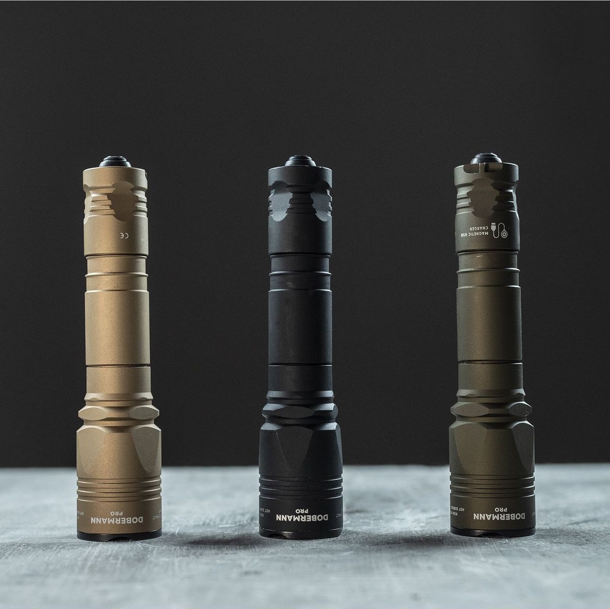 Фонарь Dobermann Pro Magnet USB Black Теплый Свет Armytek