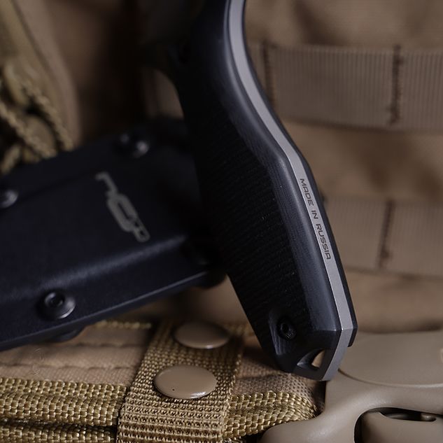 Нож туристический Grave SW AUS-10, рукоять Black G10 N.C.Custom