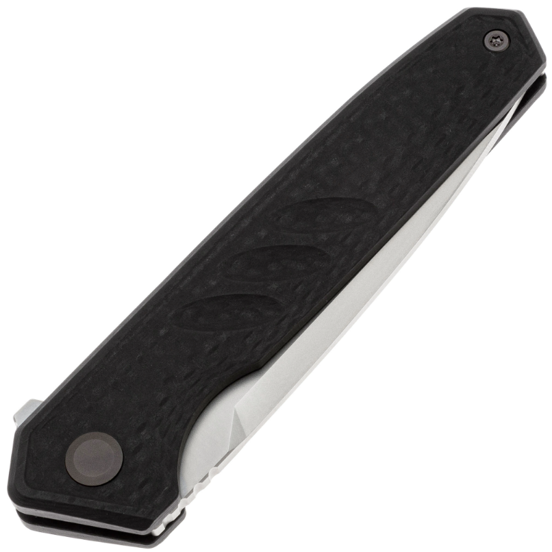 Складной нож Hrebet сталь T10S, рукоять G10/Carbon Fiber TuoTown