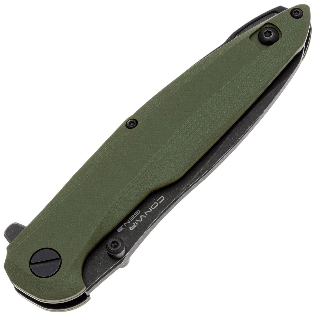 Складной нож Convair Gen.2 Blackwash D2 Olive G10 Mr.Blade