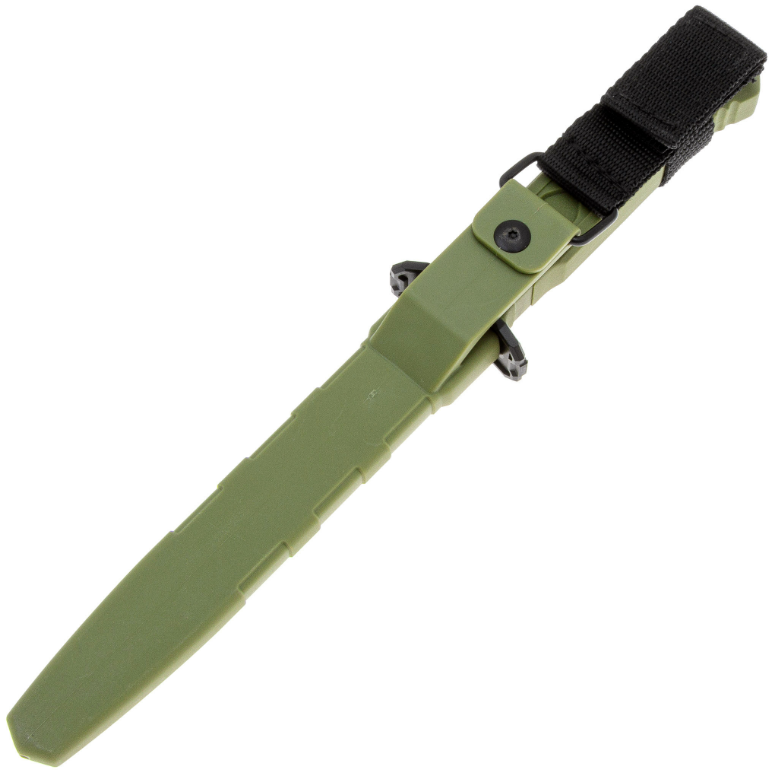 Тактический нож Leshiy blackwash сталь AUS-8, рукоять OD Green Elastron BSW/OD Mr.Blade