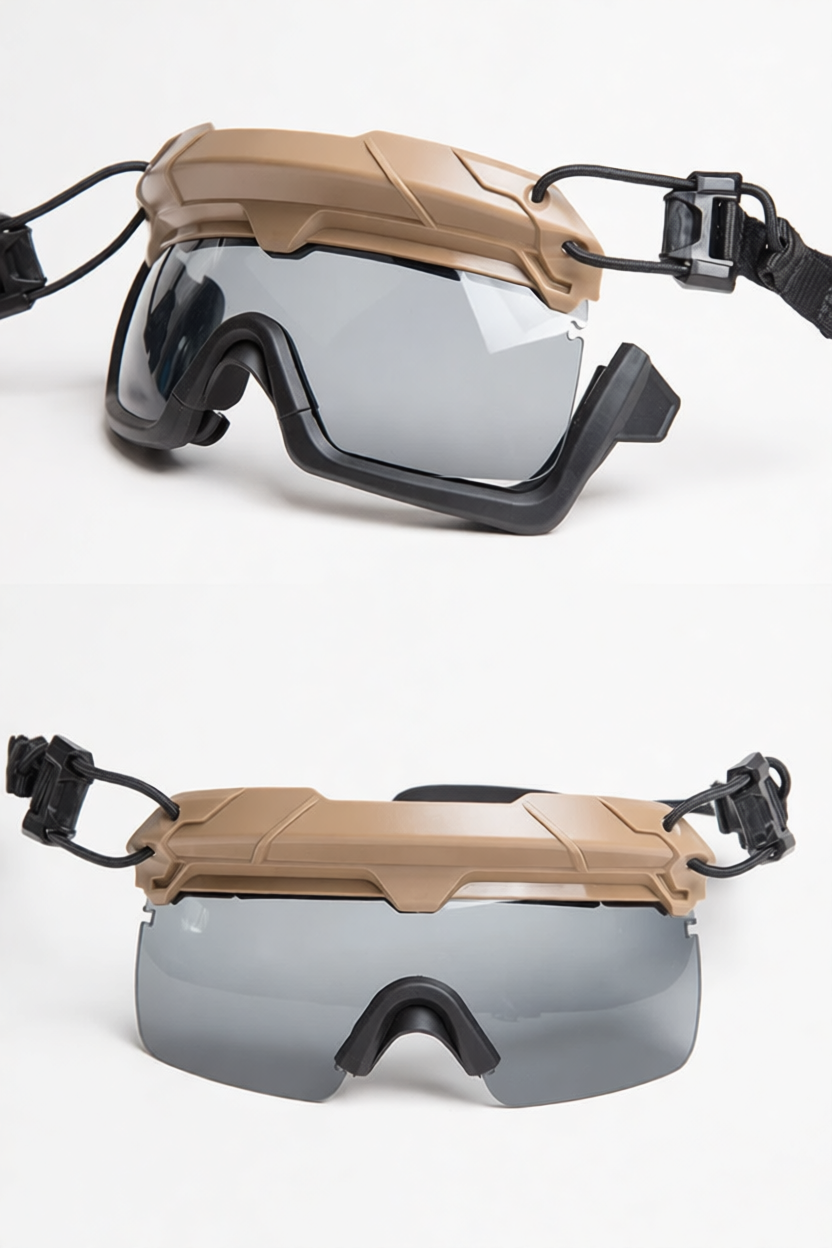 Очки защитные для крепления на шлем GRAY TB1333 FMA