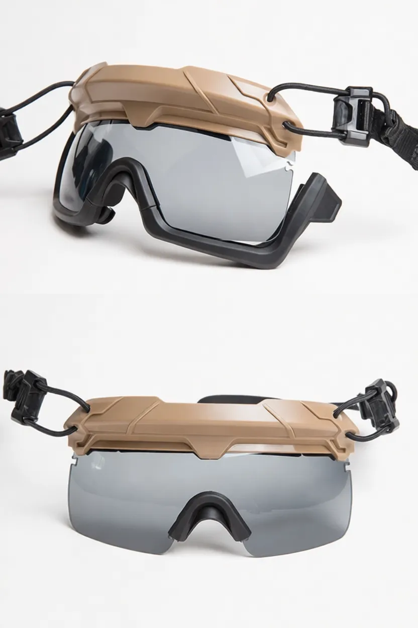 Очки защитные для крепления на шлем GRAY TB1333 FMA