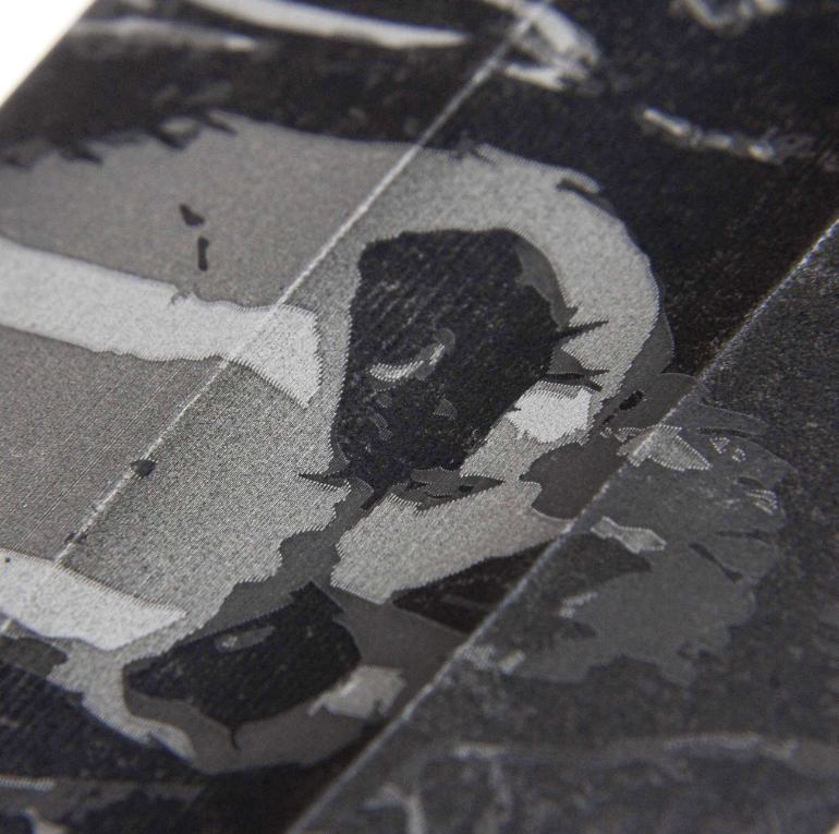 Нож Grave 2.0 LE Ghost blackwash сталь AUS-8, рукоять Black Elastron N.C.Custom