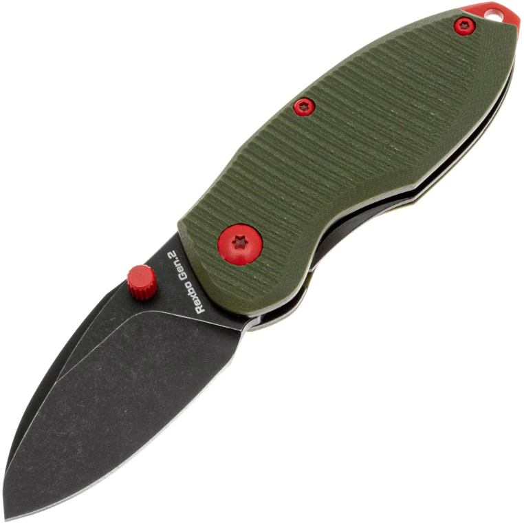 Складной нож Rexbo Gen.2 Blackwash D2 Olive G10 Mandalorian Mr.Blade