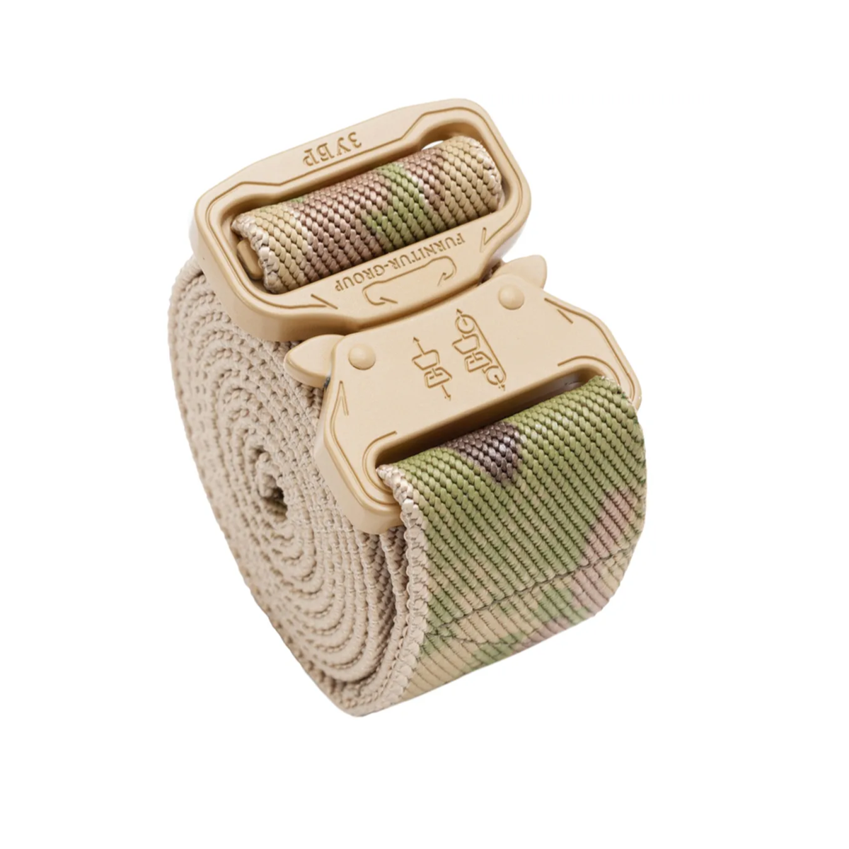 Ремень тактический "ЗУБР Э" 39мм мультикам, пряжка св. бежевый Zubr-Force