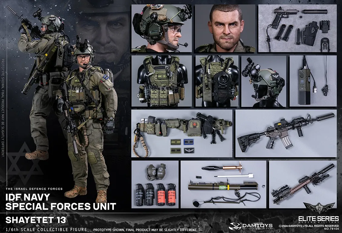 Коллекционная фигурка - 1/6 78104 - IDF Navy special forces unit Shayetet DAMTOYS