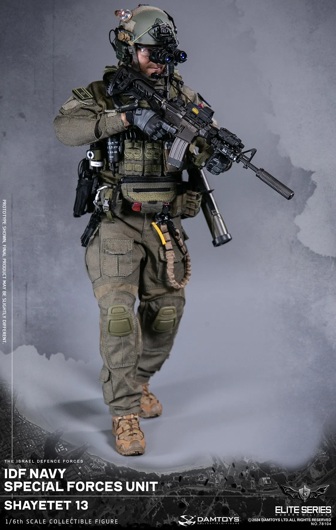 Коллекционная фигурка - 1/6 78104 - IDF Navy special forces unit Shayetet DAMTOYS