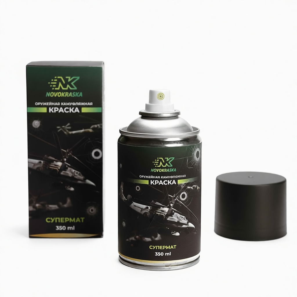 Краска, серия СУПЕРМАТ, 350 мл (Olive drab) NK Novokraska