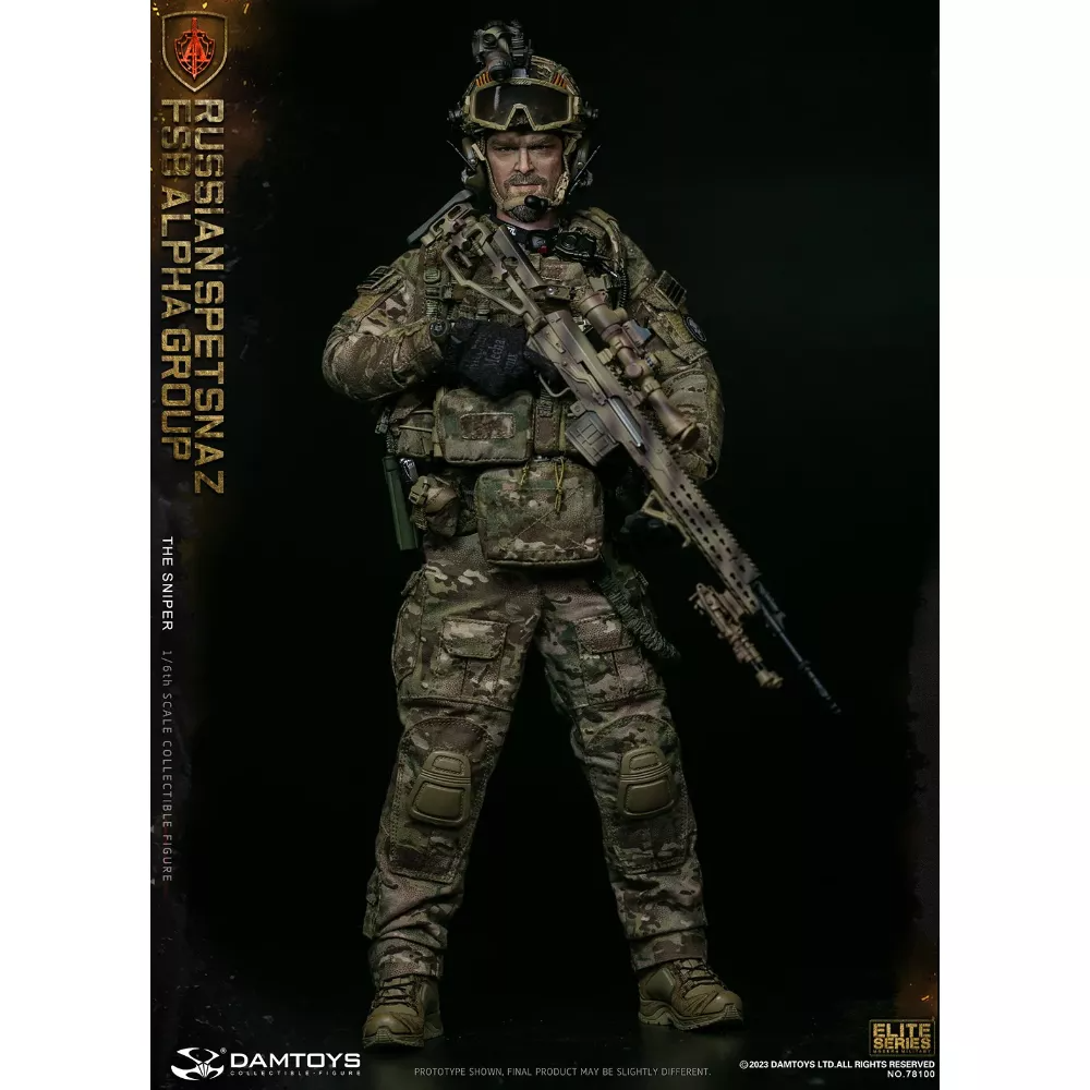 Коллекционная фигурка - 1/6 78100 - RUSSIAN SPETSNAZ FSB ALPHA GROUP SNIPER DAMTOYS