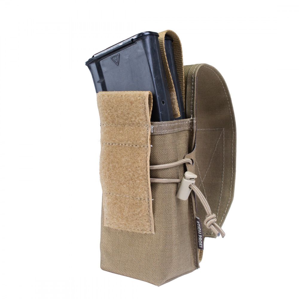 Подсумок на 1-2 магазина АК с эласт.жгутом вер.3 (FASTCLIP) (molle) Stich Profi