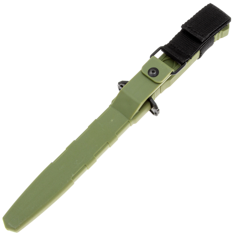 Тактический нож Leshiy stonewash сталь AUS-8, рукоять OD Green Elastron SW/OD Mr.Blade
