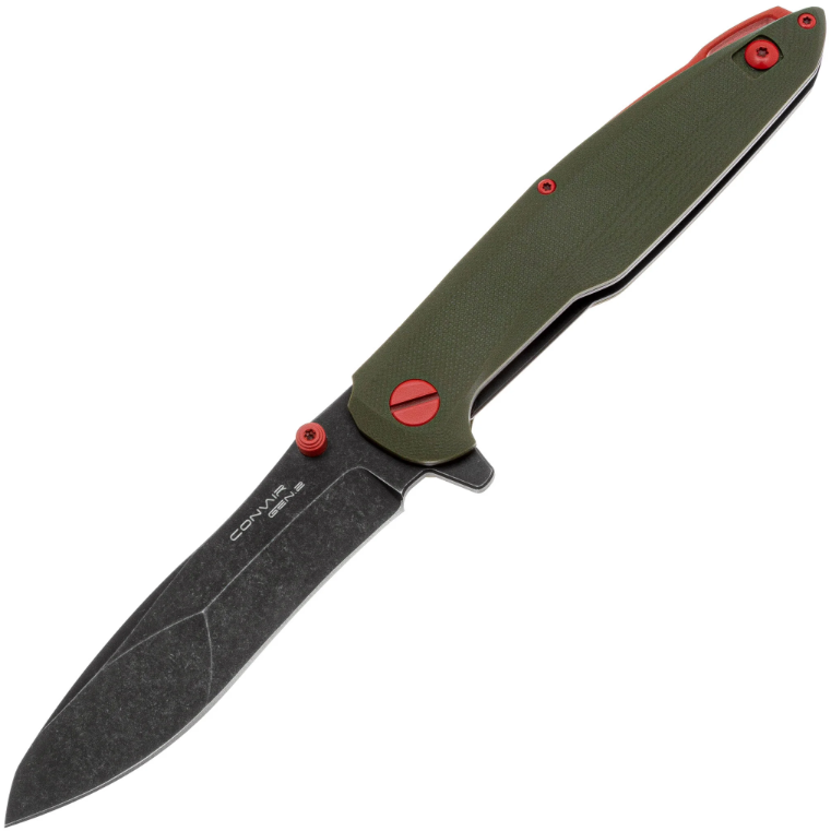 Складной нож Convair Gen.2 Blackwash D2 Olive G10 Mandalorian LE Mr.Blade