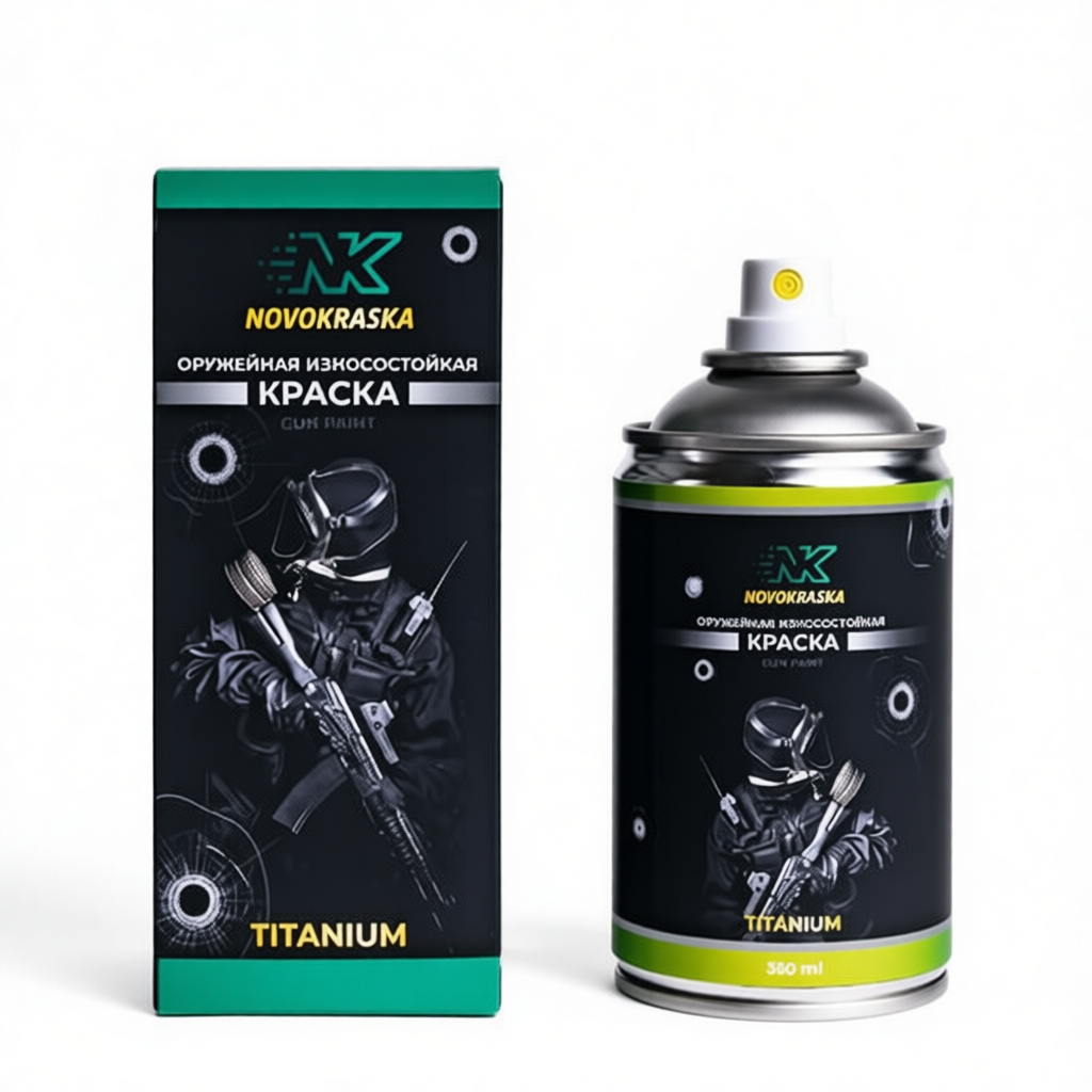 Краска износостойкая, серия Titanium, 350 мл (Мультик Бледно-зеленый) NK Novokraska
