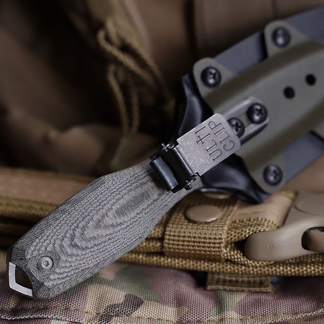 Нож туристический Grave сталь AUS-10, рукоять Micarta N.C.Custom