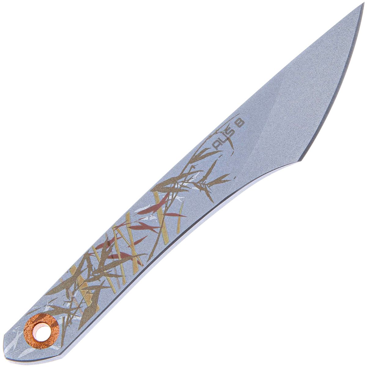 Нож киридаши KOI Tiger Orange Bead blast сталь AUS-8 N.C.Custom