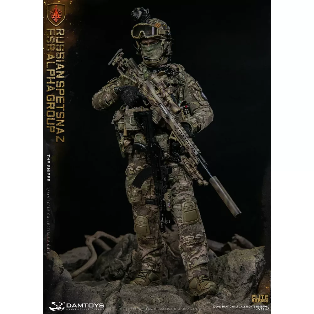 Коллекционная фигурка - 1/6 78100 - RUSSIAN SPETSNAZ FSB ALPHA GROUP SNIPER DAMTOYS