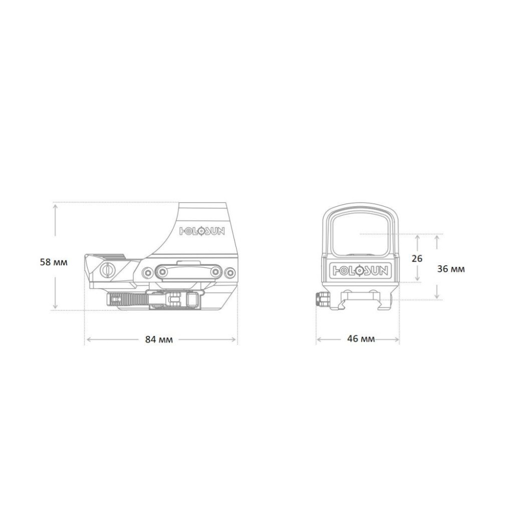 Коллиматор OpenReflex открытый HS510C Holosun