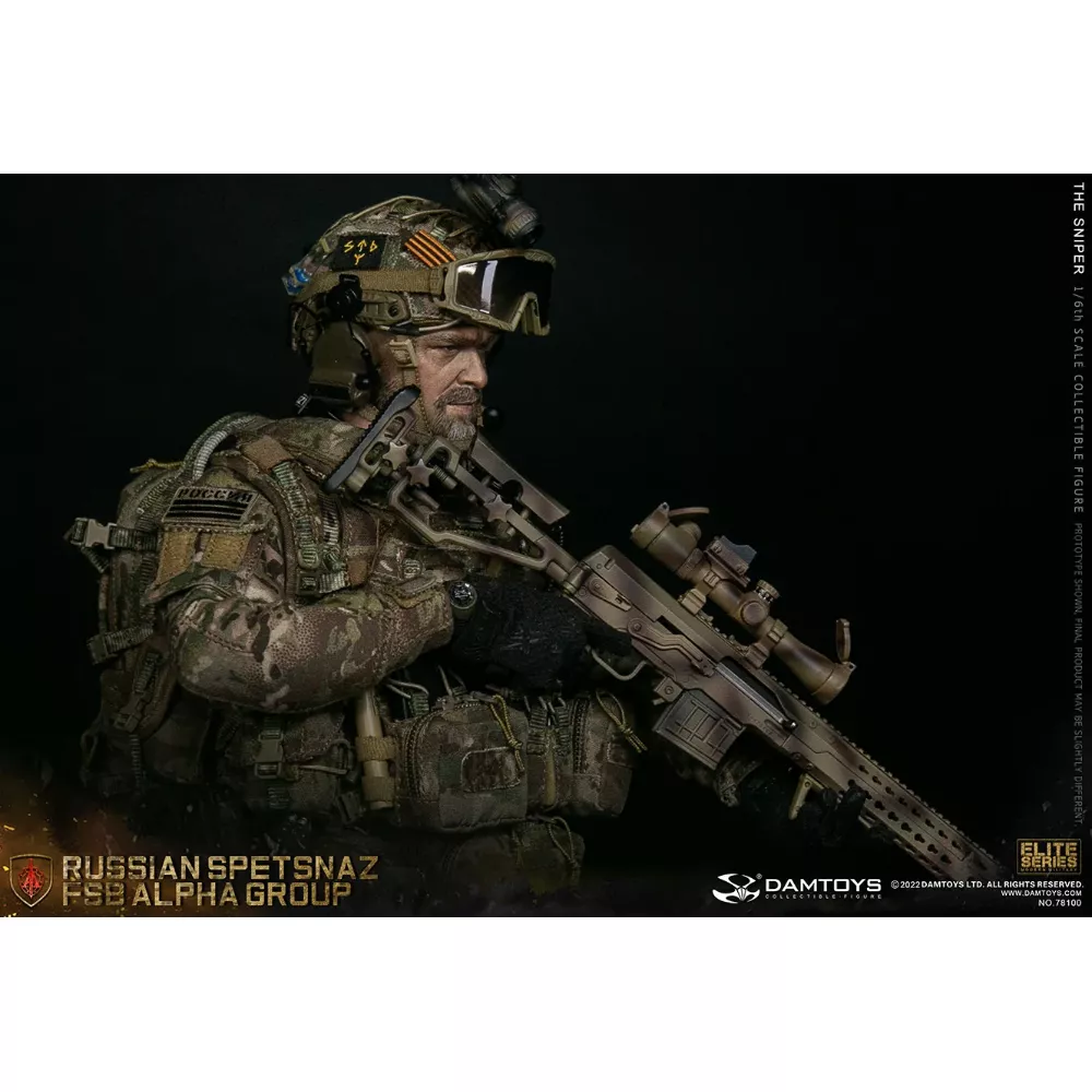 Коллекционная фигурка - 1/6 78100 - RUSSIAN SPETSNAZ FSB ALPHA GROUP SNIPER DAMTOYS