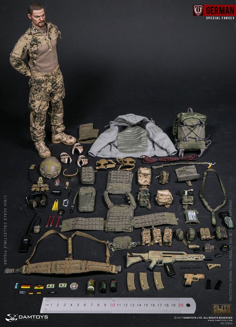Коллекционная фигурка 1/6 78054 - KSK (KOMMANDO SPEZIALKRÄFTE) - LEADER Action Figure DAMTOYS