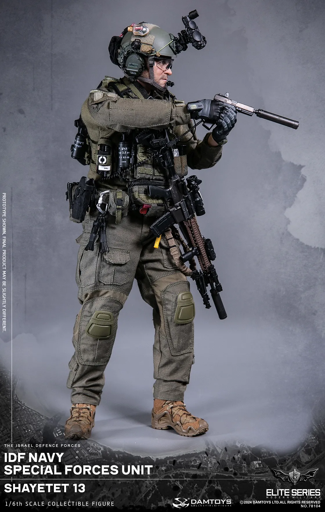 Коллекционная фигурка - 1/6 78104 - IDF Navy special forces unit Shayetet DAMTOYS