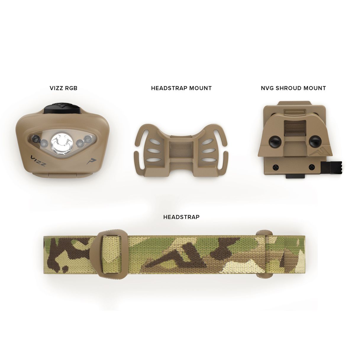 Фонарь VIZZ 550 RGB MPLS Multicam Princeton tec