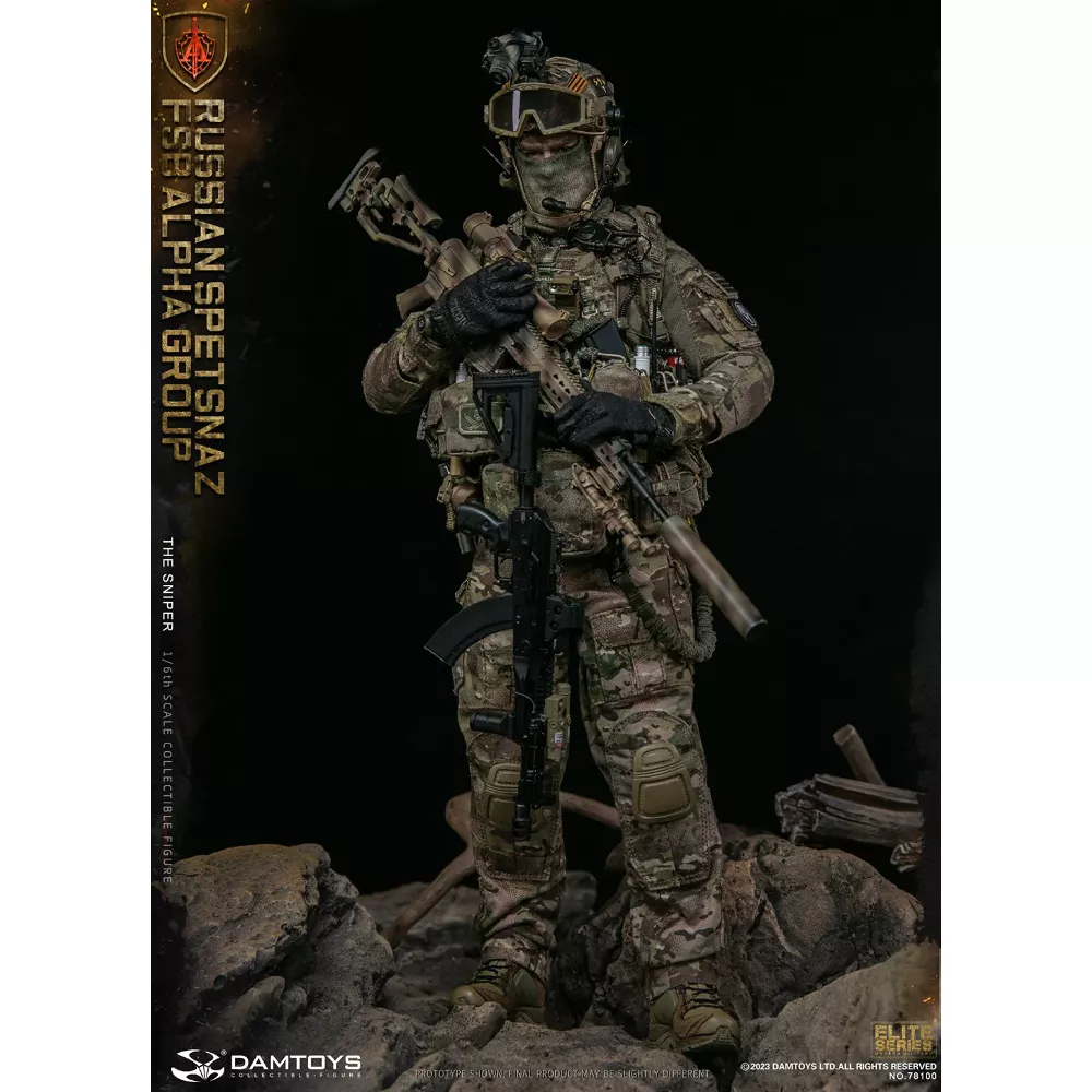 Коллекционная фигурка - 1/6 78100 - RUSSIAN SPETSNAZ FSB ALPHA GROUP SNIPER DAMTOYS