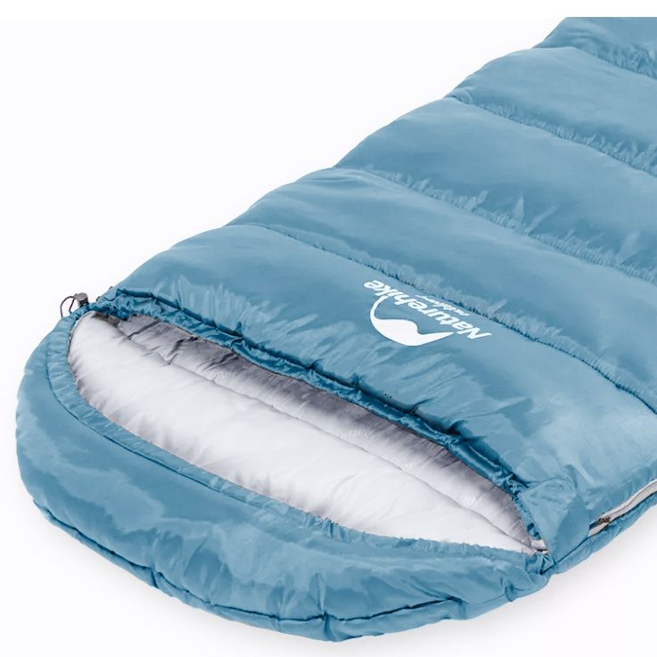 Мешок спальный NH20MSD07-U350S (ПРАВЫЙ) голубой Naturehike