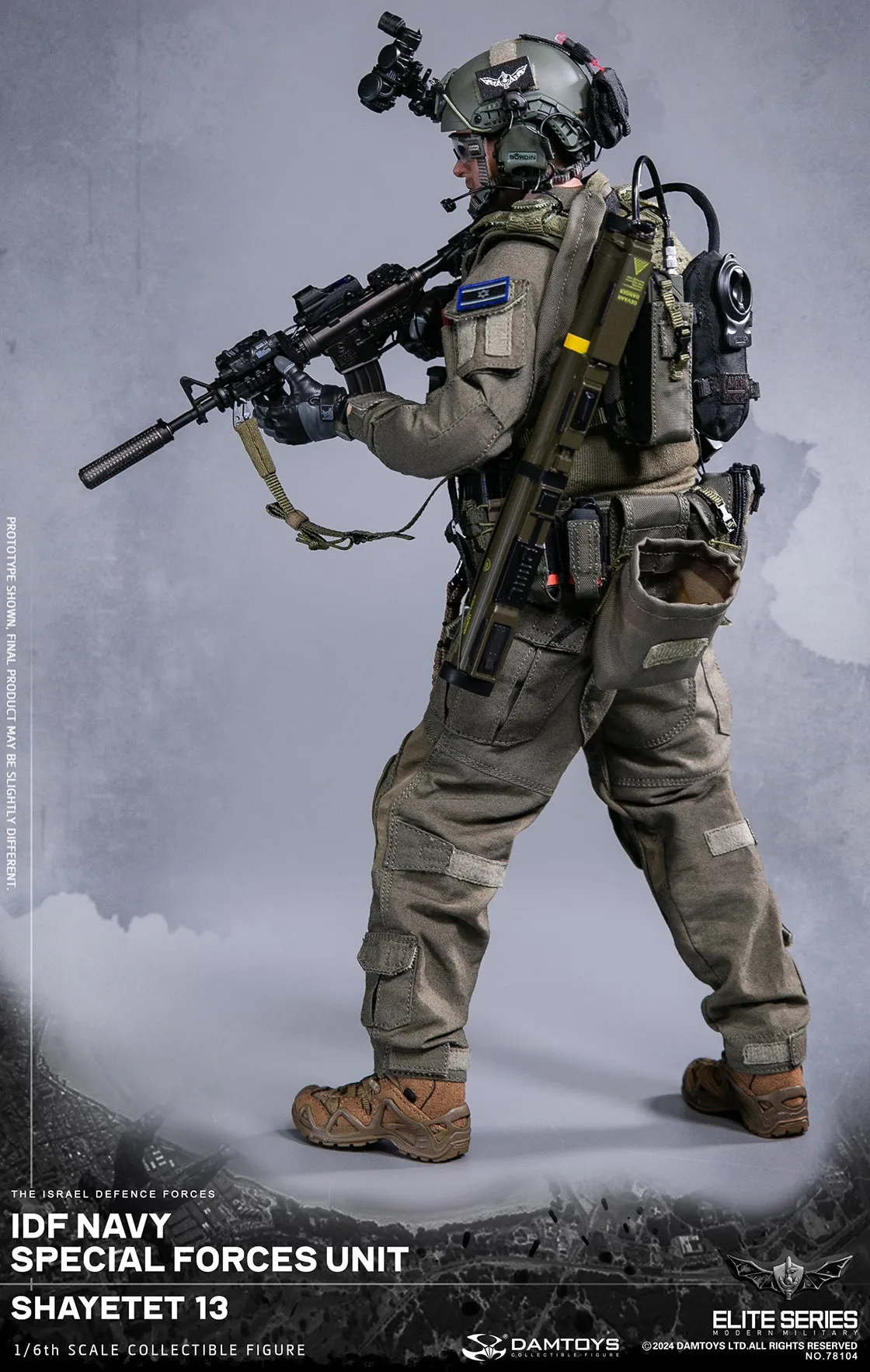 Коллекционная фигурка - 1/6 78104 - IDF Navy special forces unit Shayetet DAMTOYS