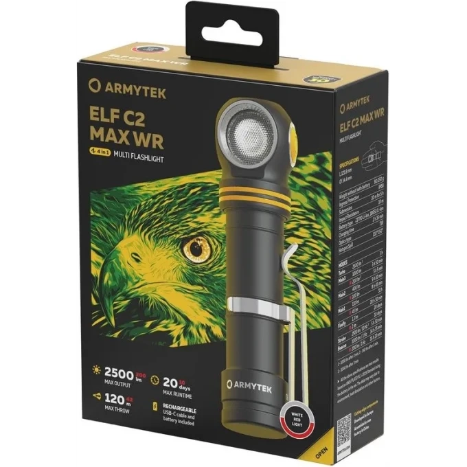 Фонарь налобный Elf C2 Max WR USB-C Armytek