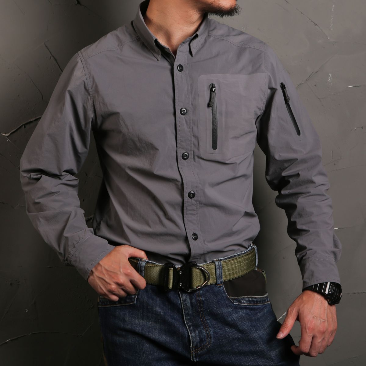 Тактическая рубашка ZIP Triple Tech Tac-Shirt EMB9381 Emerson blue label
