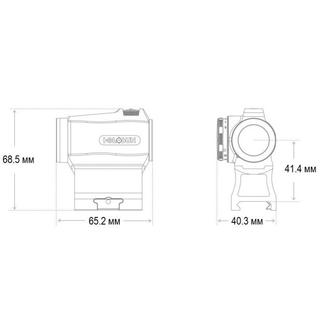 Коллиматор Micro точка 2MOA HS403R Holosun