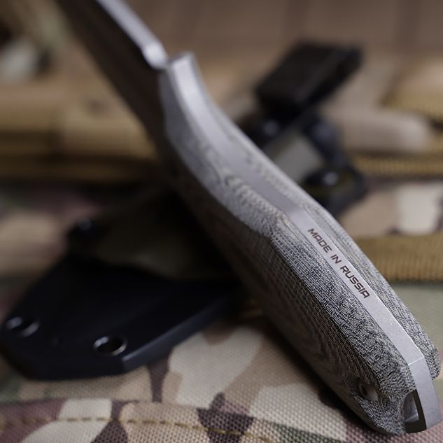 Нож туристический Grave сталь AUS-10, рукоять Micarta N.C.Custom