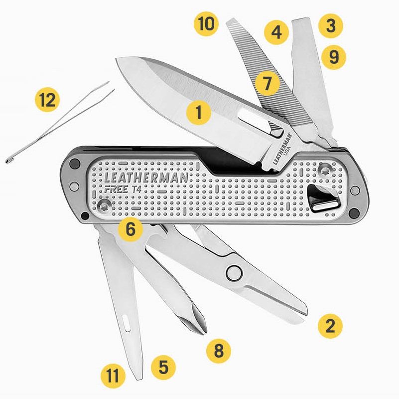 Мультитул FREE T4/BOX-INT SILVER 832686 Leatherman