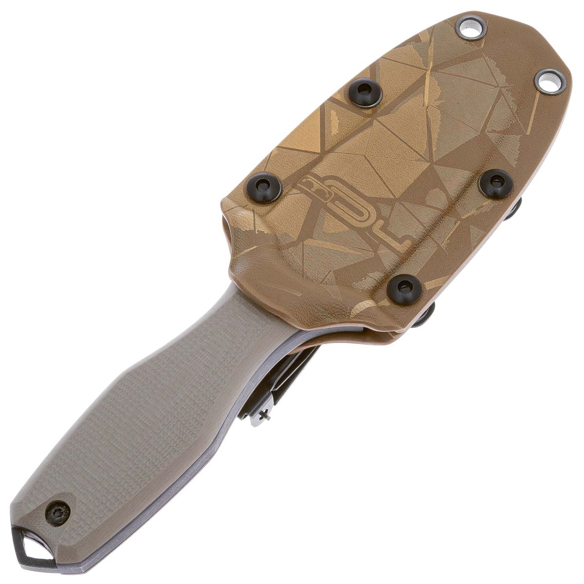 Нож туристический Grave LE blackwash сталь AUS-10, Tan G10 N.C.Custom