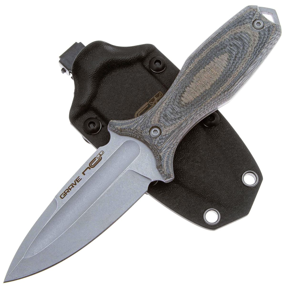 Нож туристический Grave сталь AUS-10, рукоять Micarta N.C.Custom