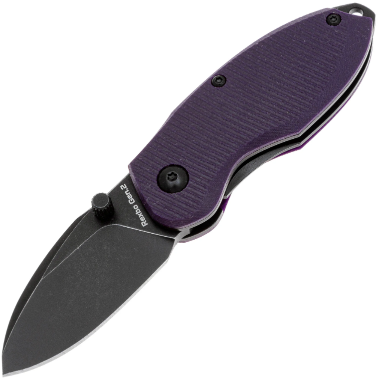 Складной нож Rexbo Gen.2 Blackwash D2 Violet G10 Mr.Blade