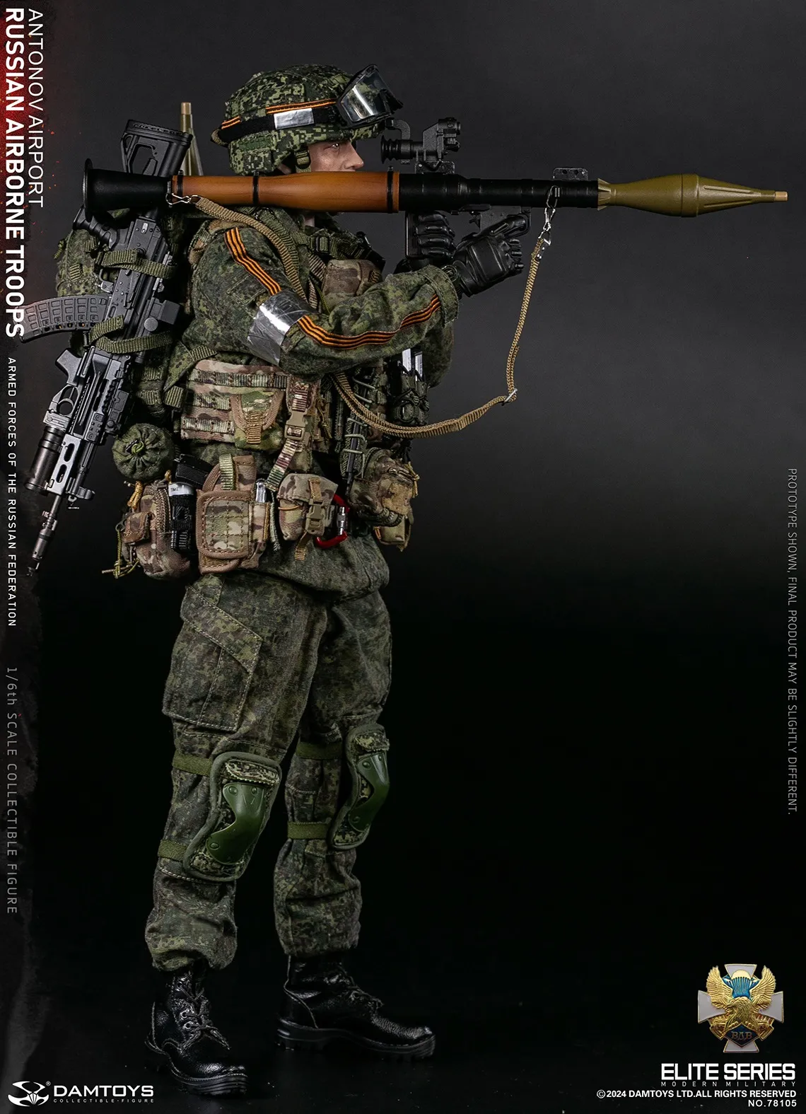 Коллекционная фигурка - 1/6 78105 - RUSSIAN AIRBORNE TROOPS SENIOR RIFLEMAN DAMTOYS